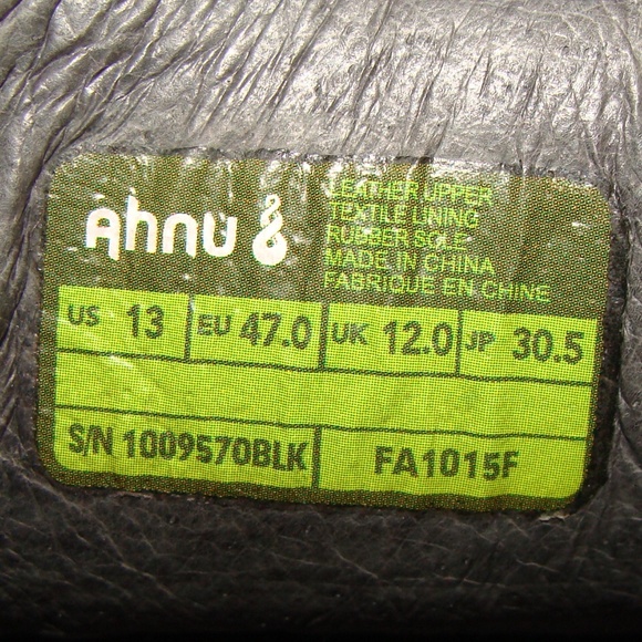 AHNU PRO Mens Black Leather Loafers Shoes Size 13M main image 4